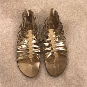 Jimmy choo gold sandals